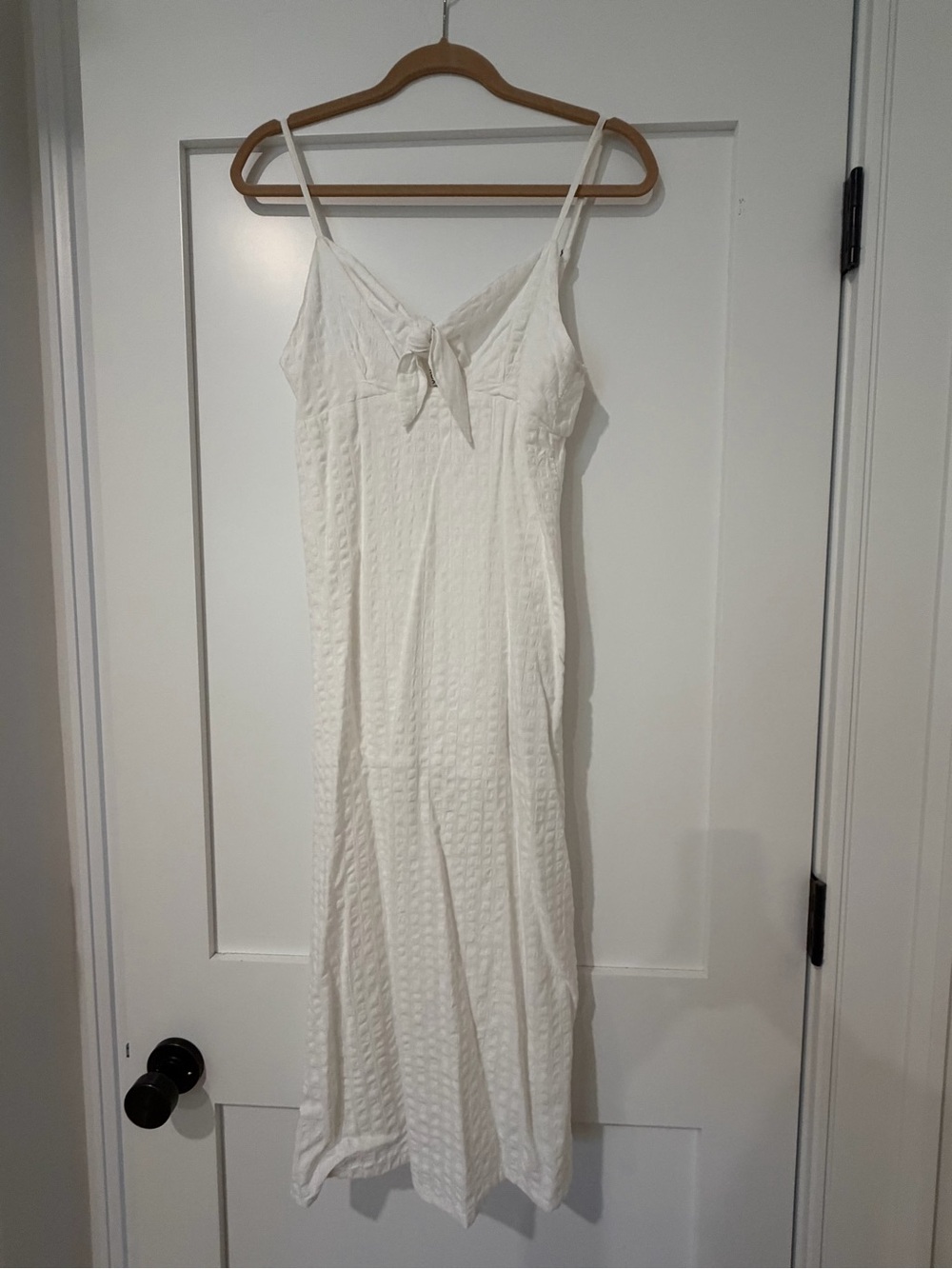 Roxy White Spaghetti-Strap Midi Dress